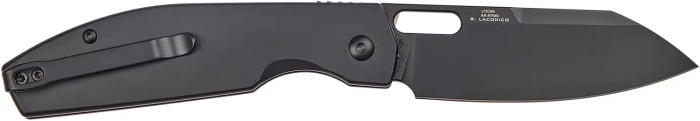 Нож CJRB Ekko BB, AR-RPM9 Steel, Steel handle black  