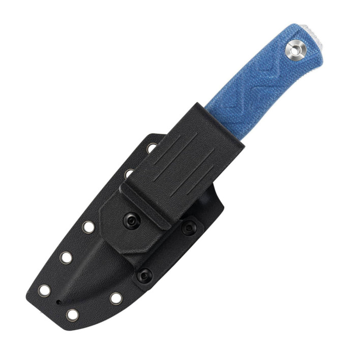 Нож с чехлом SRM 702T-ME, синий  