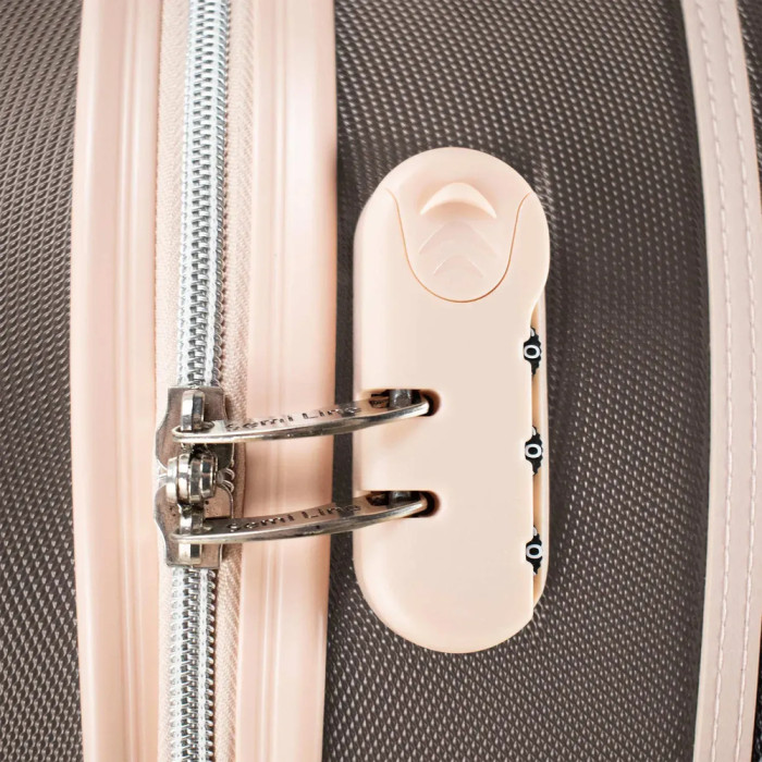 Чемодан Semi Line 20" (S) Brown/Pink Cream (T5673-2)  