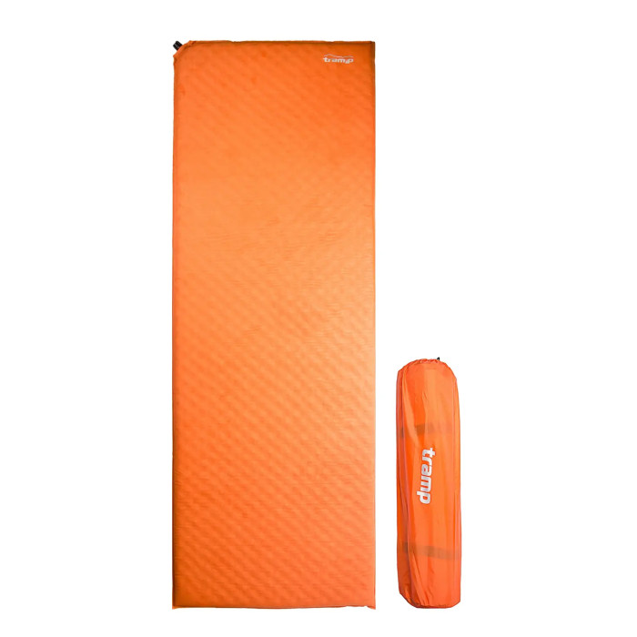 Коврик самонадувающийся Tramp с возможностью застегивания orange 188x65x5 U TRI-021  