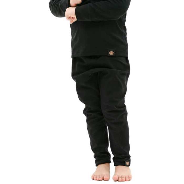 Термоштаны детские Turbat Yeti Bottom Kids anthracite black - 128 - черный  