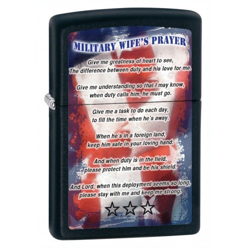 Зажигалка Zippo Military Wifes Prayer 28315  