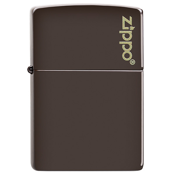 Зажигалка Zippo Reg Brown Matte Logo (49180ZL)  
