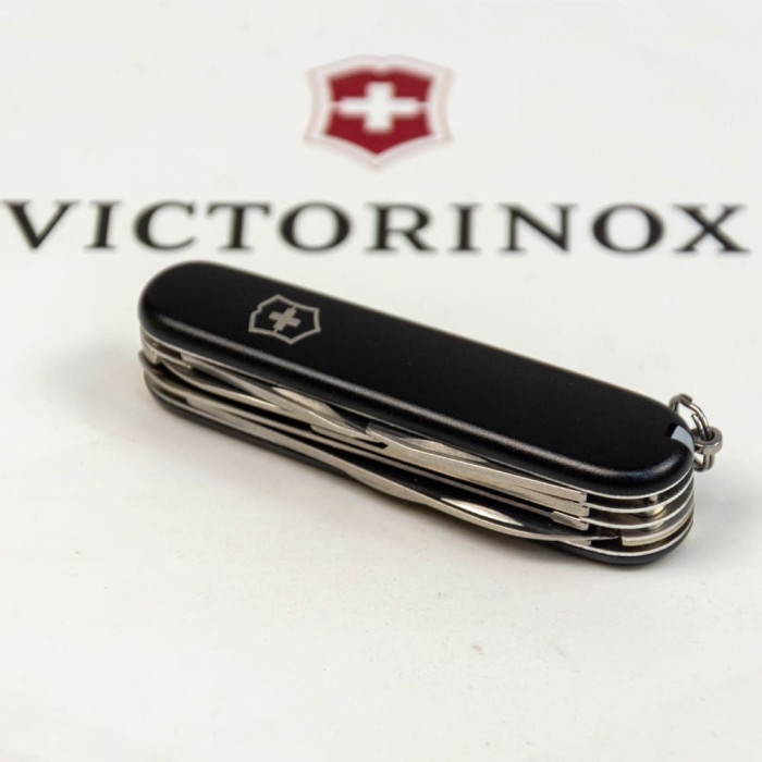Складной нож Victorinox HUNTSMAN MAT черный матовый лак  
