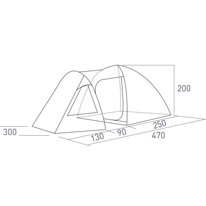 Палатка Summit Pinnacle Hydrahalt 5P Green  