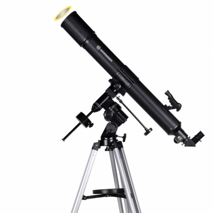 Телескоп Bresser Quasar 80/900 EQ Refractor Solar Carbon (4780909)  