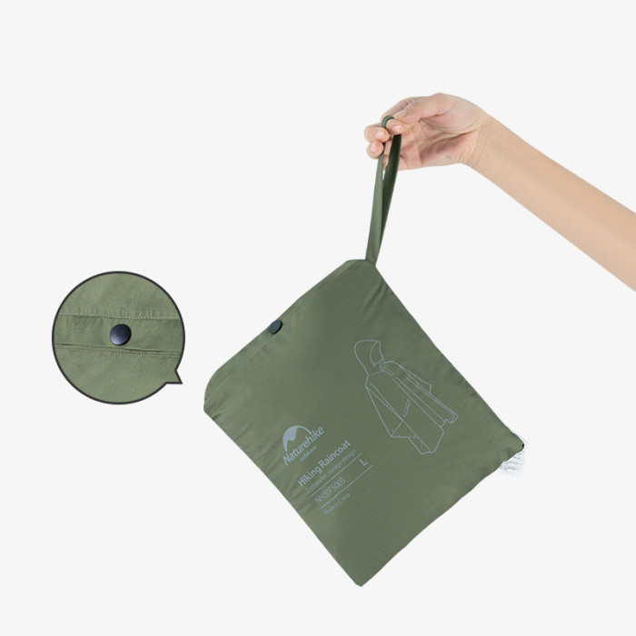 Плащ-дождевик Naturehike NH21FS036, p-p L, черный  