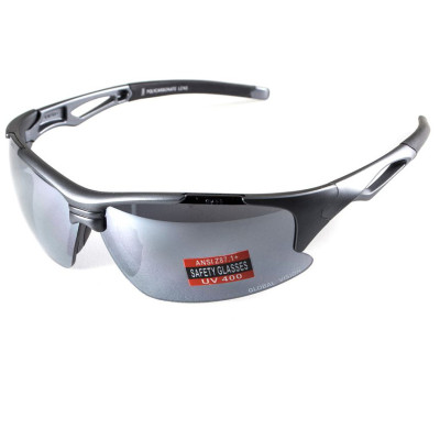 Очки Global Vision Friday Gray (silver mirror) зеркальные черные