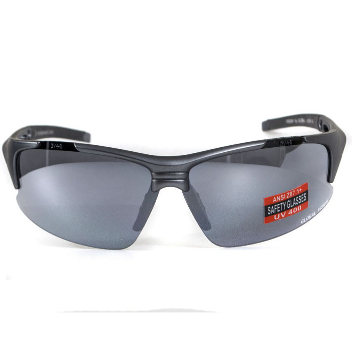 Очки Global Vision Friday Gray (silver mirror) зеркальные черные  