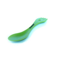 Ложка-вилка (ловилка) пластмассовая Tramp, зеленая