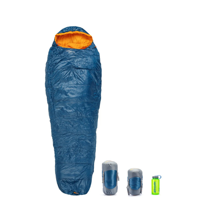 Спальный мешок Pinguin Micra (6/1°C), 185 см - Right Zip, Blue (PNG 230253) 2020  