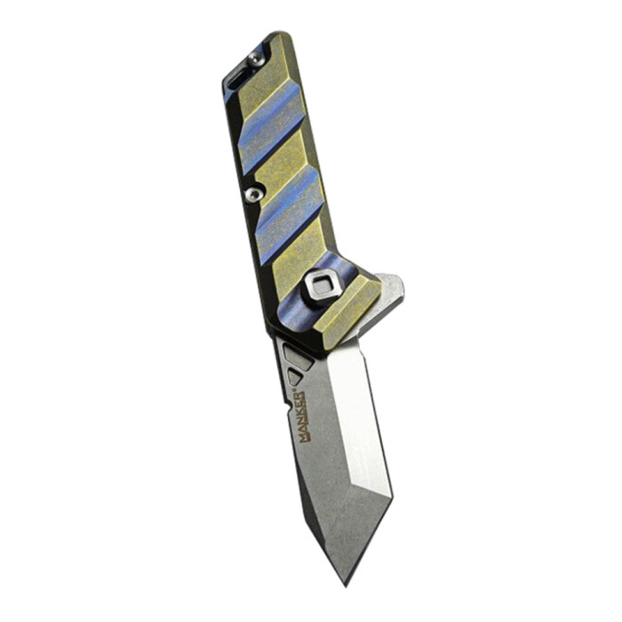 Нож складной Manker Saber Blue, голубой  