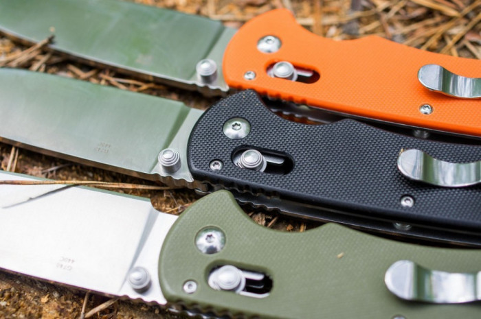 Нож складной Ganzo G740-BK черный (Поврежденная упаковка / пересобранная рукоятка)  