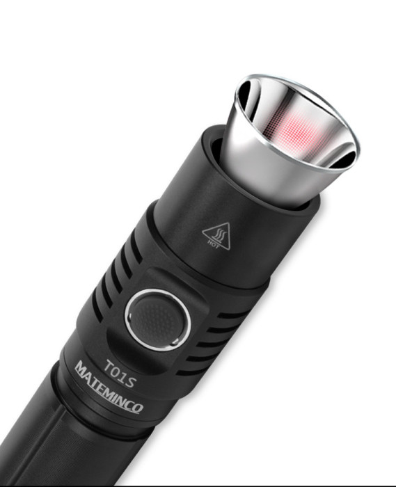 Фонарь Mateminсo T01S, черный  