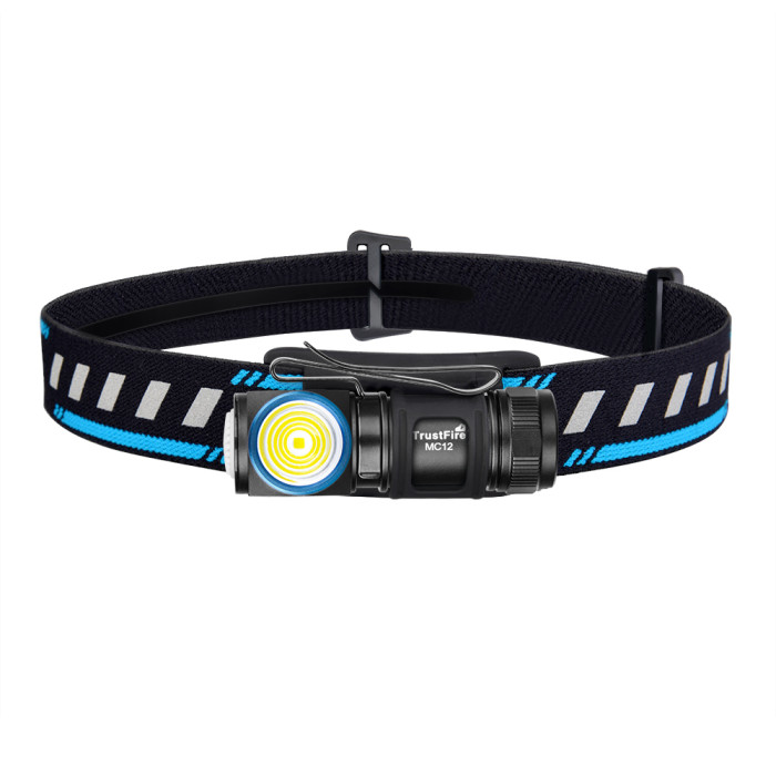 Фонарь налобный TrustFire MC12 Headlamp, черный  