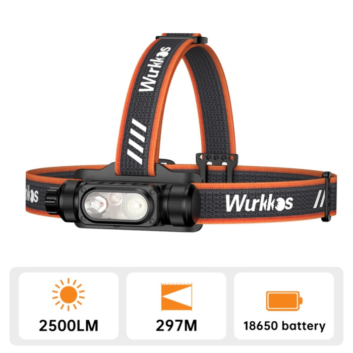 Фонарь налобный Wurkkos HD16 2500LM  