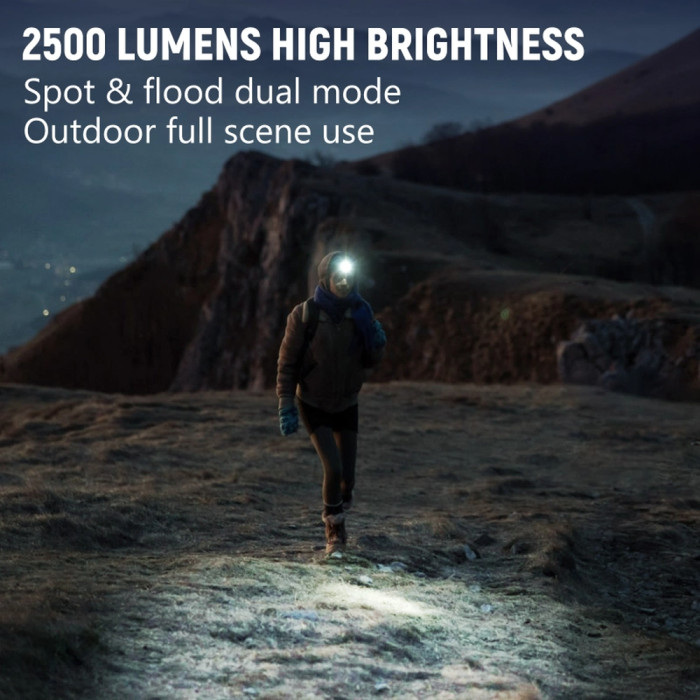 Фонарь налобный Wurkkos HD16 2500LM  