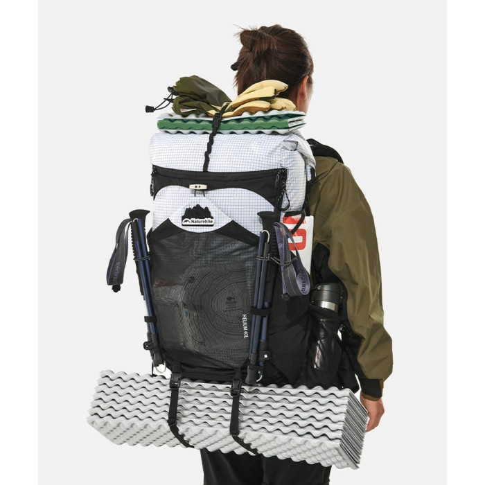 Рюкзак туристический Naturehike Helium CNK2450XB016, 40 л, белый, L  
