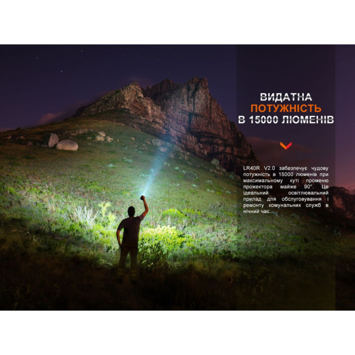 Фонарь ручной Fenix LR40R V2.0 (без коробки/ без АКБ)  