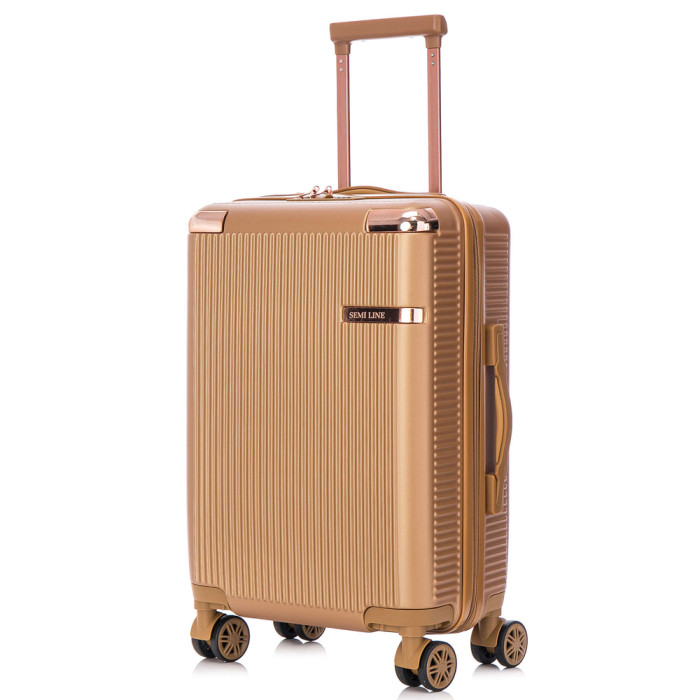 Чемодан Semi Line 20" (S) Gold (T5663-3)  