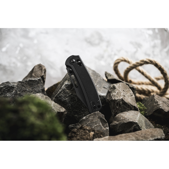 Нож складной Ganzo G768PT-BK черный клинок  