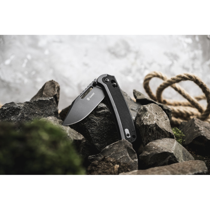 Нож складной Ganzo G768PT-BK черный клинок  