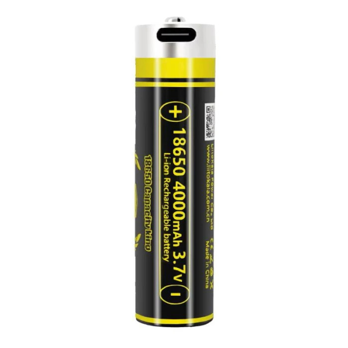 Аккумулятор LiitoKala USB-King4000 18650 на 4000 mAh с USB