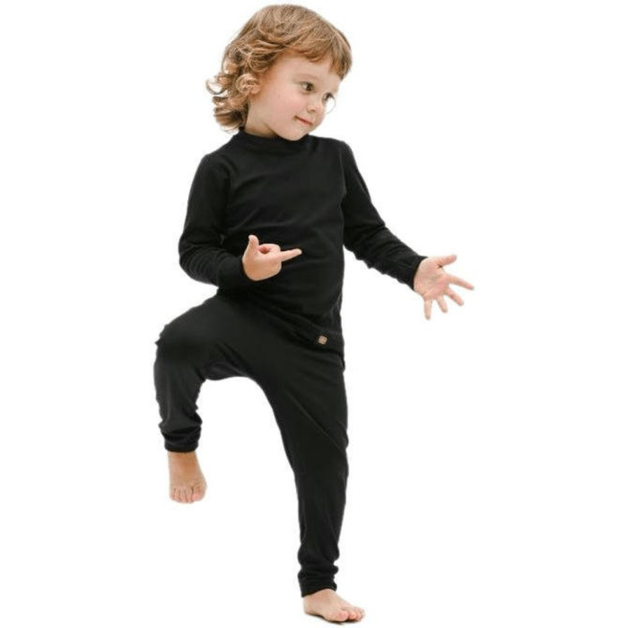 Термоштаны детские Turbat Yeti Bottom Kids anthracite black - 140 - черный  