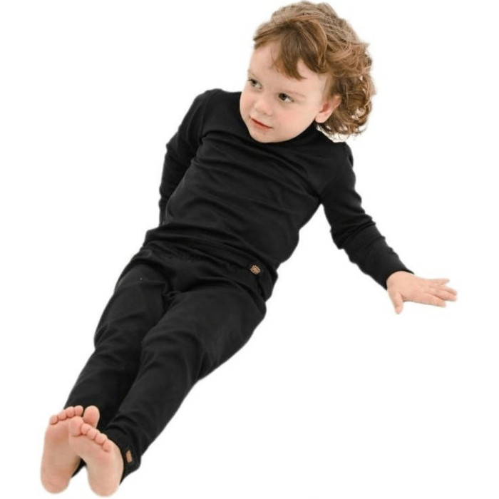 Термоштаны детские Turbat Yeti Bottom Kids anthracite black - 140 - черный  