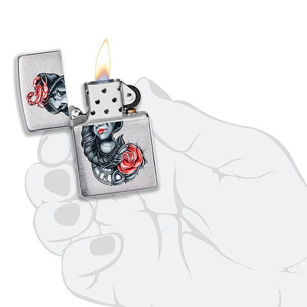 Зажигалка Zippo 200 Stylized Tattoo Design (49112)  
