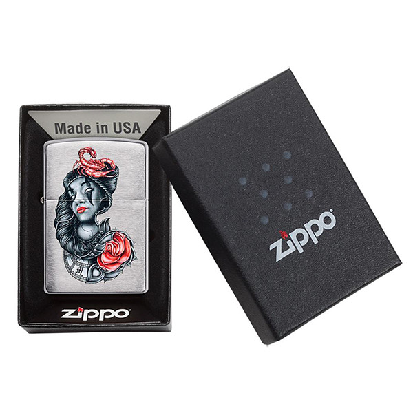 Зажигалка Zippo 200 Stylized Tattoo Design (49112)  