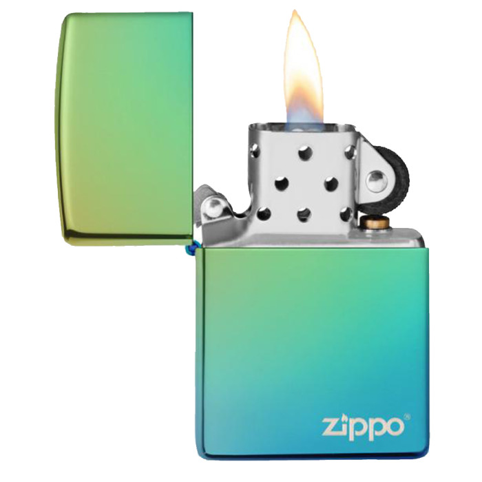Зажигалка Zippo Reg HP Teal Logo (49191ZL)  