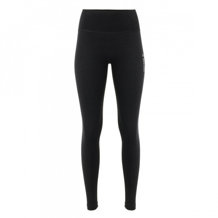 Термоштаны женские Aclima WarmWool 200 Longs High Waist высокая посадка Jet Black L  