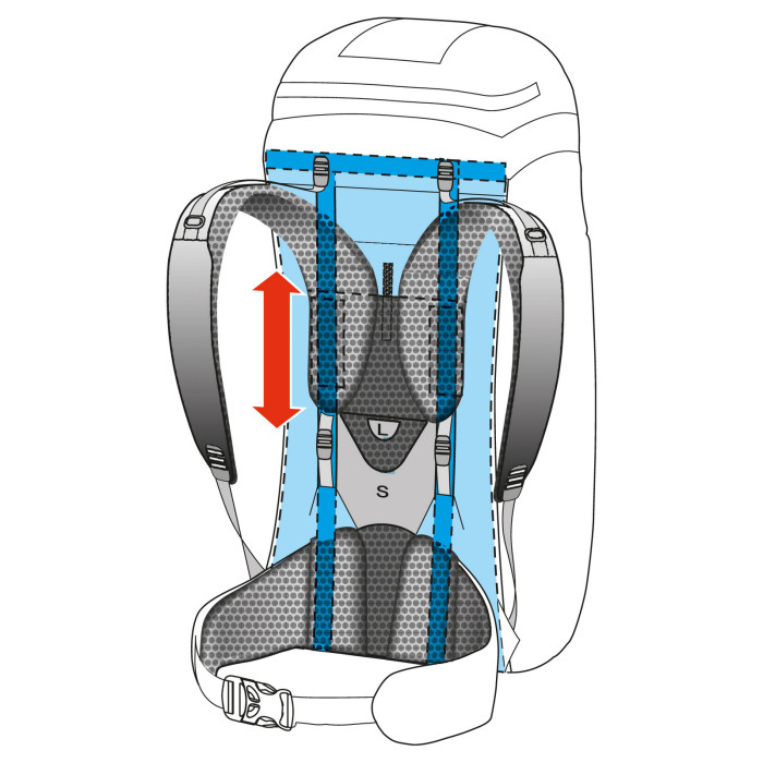 Рюкзак туристический Ferrino Transalp 100 Blue/Yellow  