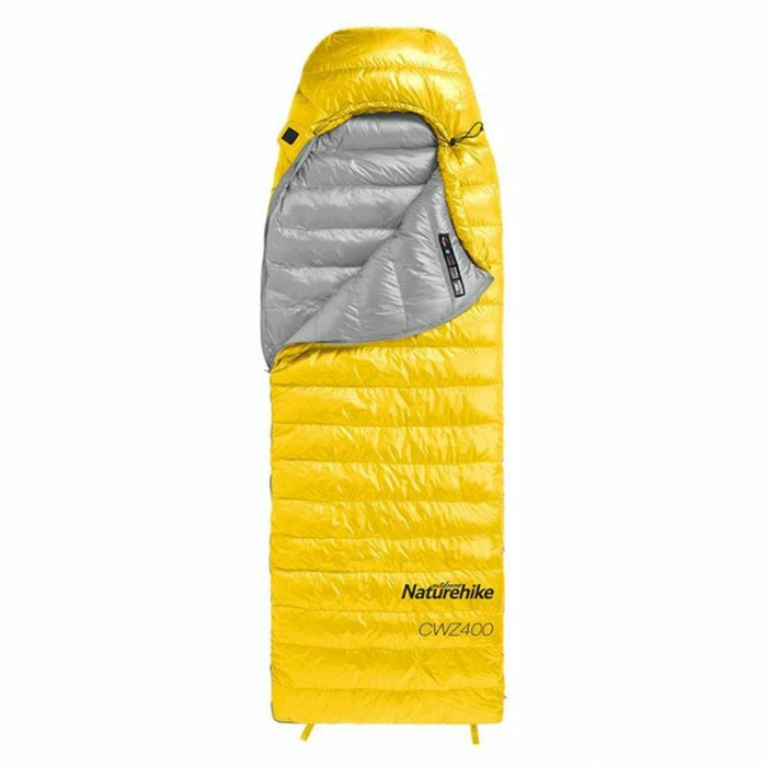 Спальник Naturehike CWZ400 NH19W400-Z, (7°C), p-р L, желтый 