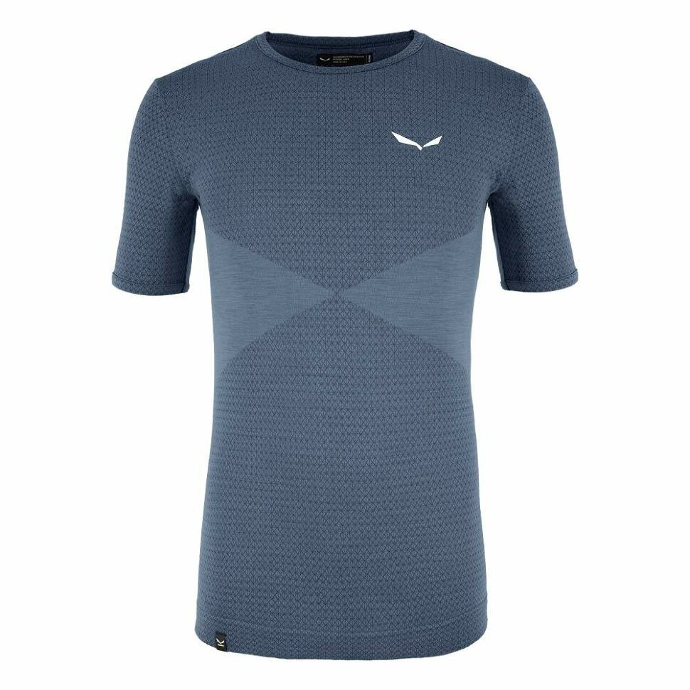 Термофутболка мужская   Salewa  ZEBRU RESPONSIVE S/S TEE - синяя
