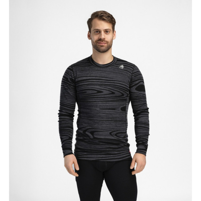 Термокофта муж. Aclima WarmWool 200 Crew Neck M's Black Motion L  