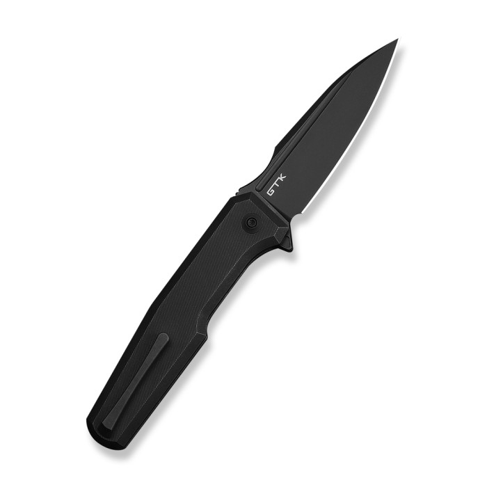 Нож складной туристический Weknife Dressytak (8.6 см) Bohler M390 / Titanium черный  