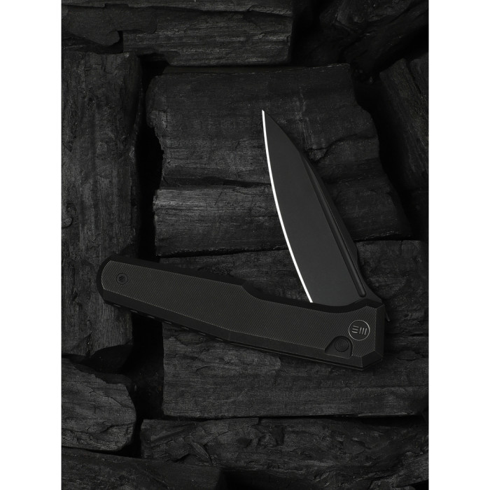 Нож складной туристический Weknife Dressytak (8.6 см) Bohler M390 / Titanium черный  