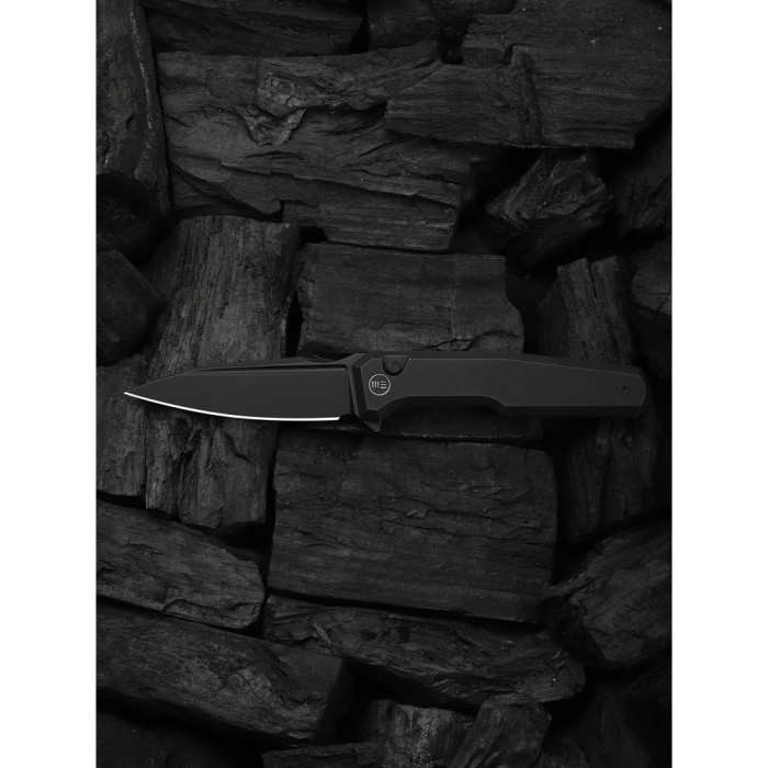 Нож складной туристический Weknife Dressytak (8.6 см) Bohler M390 / Titanium черный  