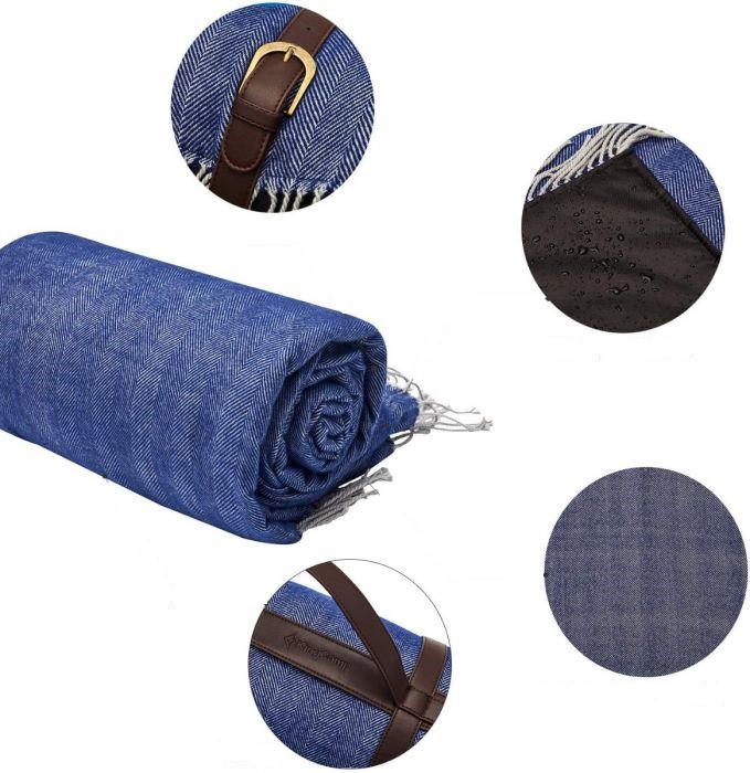 Пикниковый коврик KingCamp MERIDA (KP2012) BLUE / GREY  