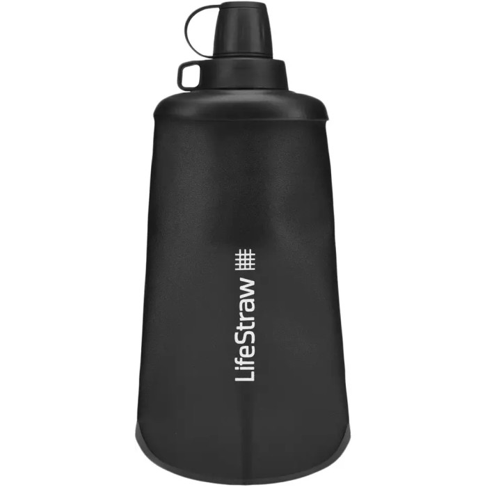 Бутылка-фильтр для воды LifeStraw Peak Squeeze, 650 мл, Dark Mountain Gray (LSW LSPSFMLGRWW)  