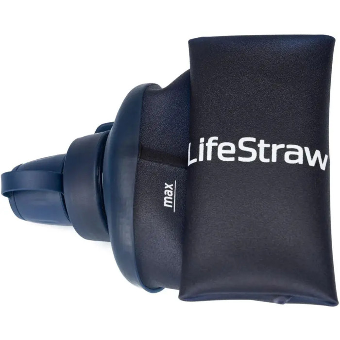 Бутылка-фильтр для воды LifeStraw Peak Squeeze, 650 мл, Dark Mountain Gray (LSW LSPSFMLGRWW)  