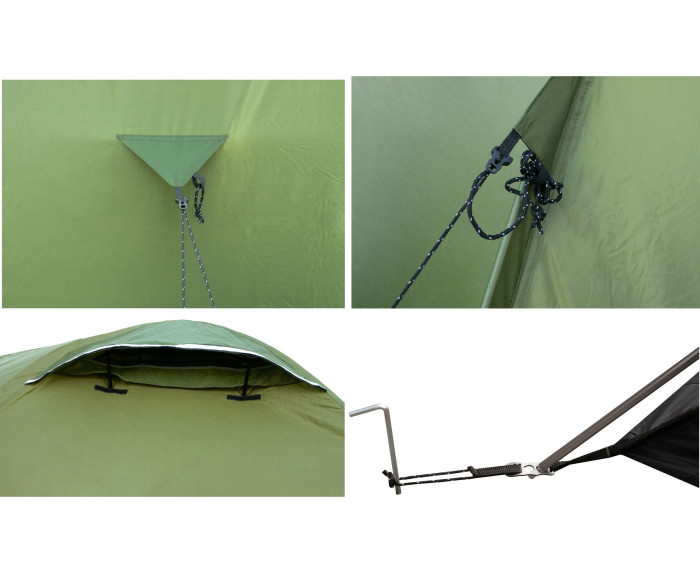 Палатка Tramp Mountain 4 v2 TRT-024, зеленая  