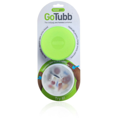 Набор контейнеров Humangear GoTubb 2-Pack Large (прозрачный, зеленый)