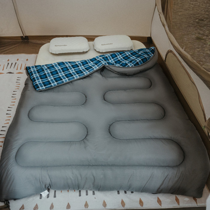 Спальный мешок с капюшоном Naturehike Clear Sky HL500 CNK2450WS042, серый  