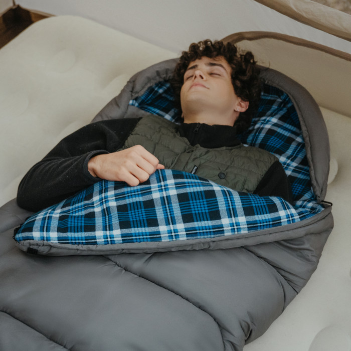 Спальный мешок с капюшоном Naturehike Clear Sky HL500 CNK2450WS042, серый  