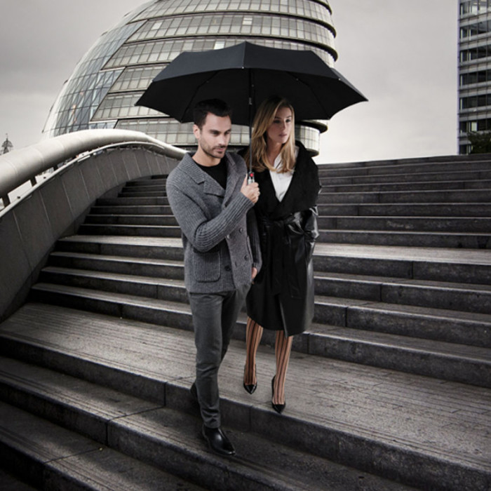 Зонт Knirps T.400 Men's Prints Check Авто/Складной/8спиц /D115x36см  