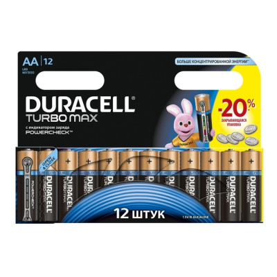 Батарейка AA Duracell LR06 MN1500 KPD 12*20 Turbo 12 шт.