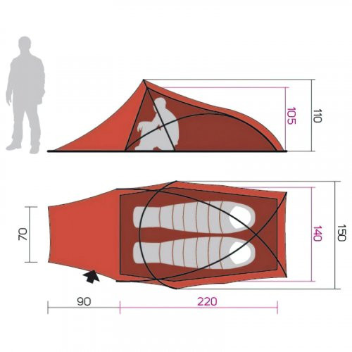 Палатка Hannah Rider 2, Thyme  